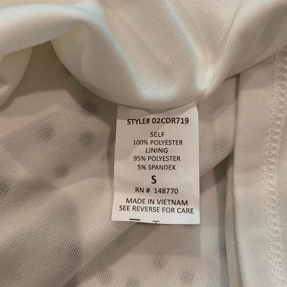 NWOT White Polka Dot Button Maxi Dress - Picture 6 of 6